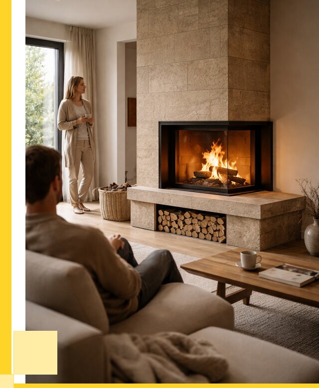 Угловые камины из кирпича установка в Сургуте от 153330 р. ЭриданСрг