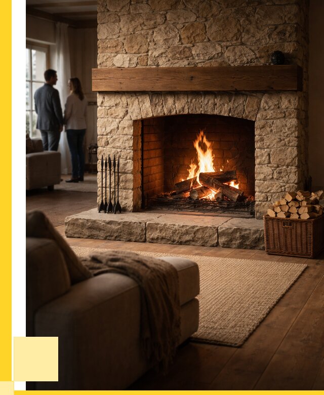 Открытые камины под ключ в Сургуте от 153330 р. ЭриданСрг