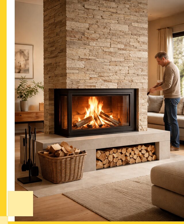 Дровяной камин под ключ в Сургуте от 204440 р. | ЭриданСрг