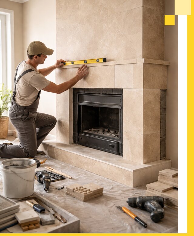 Установка и монтаж каминов в частном доме под ключ в Сургуте