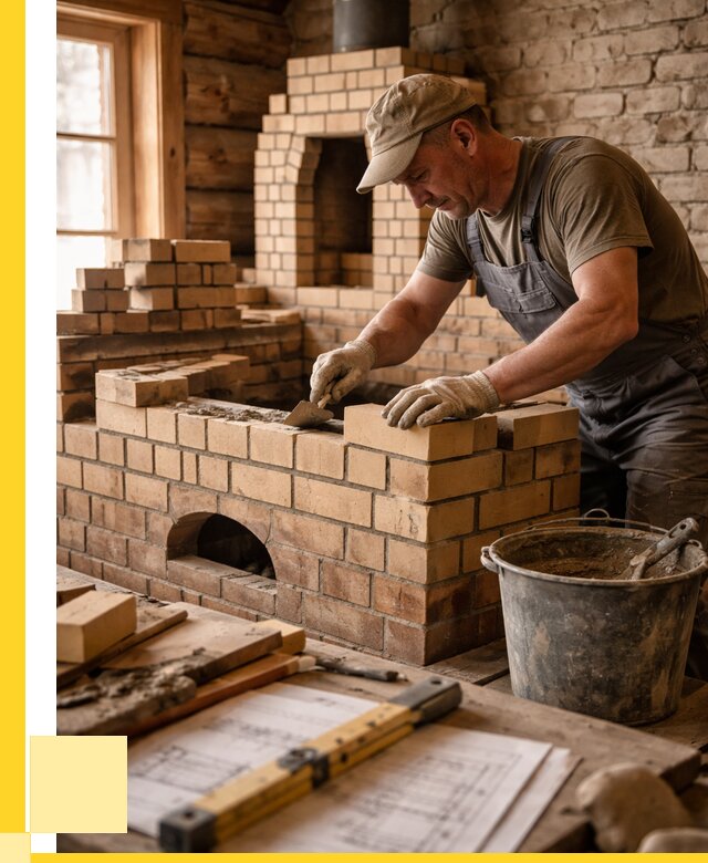 Кладка печей из кирпича в Сургуте цены от 30666 р. - ЭриданСрг