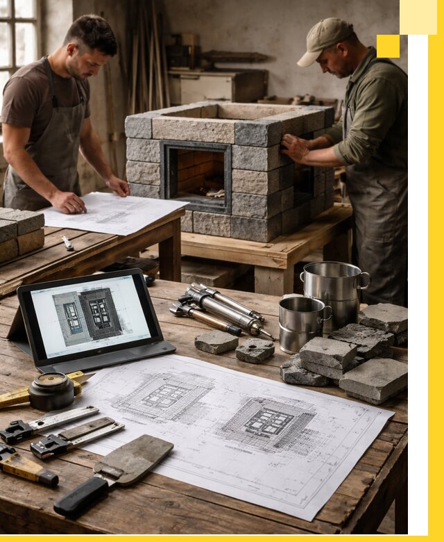 Разработка проектов печей с согласованием и монтажом в Сургуте