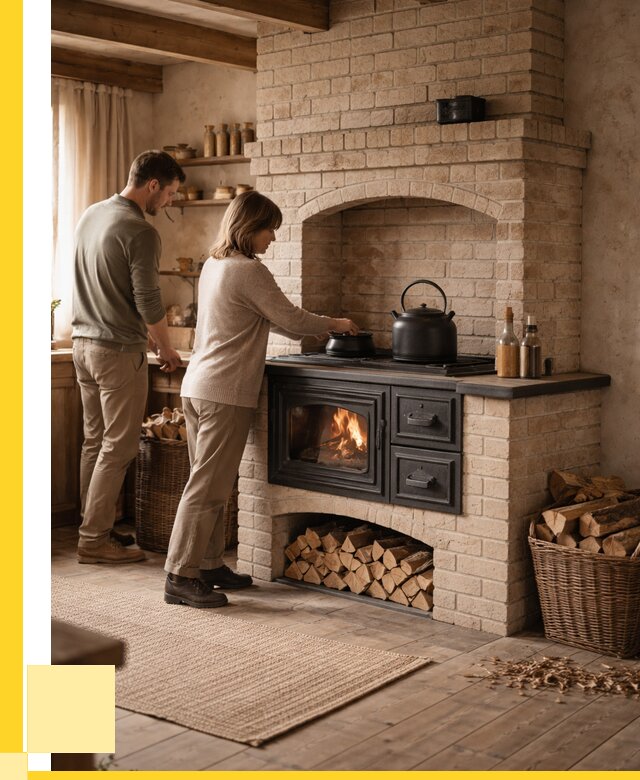 Печи с плитой в Сургуте от 45999 р. | ЭриданСрг — кирпичная печь