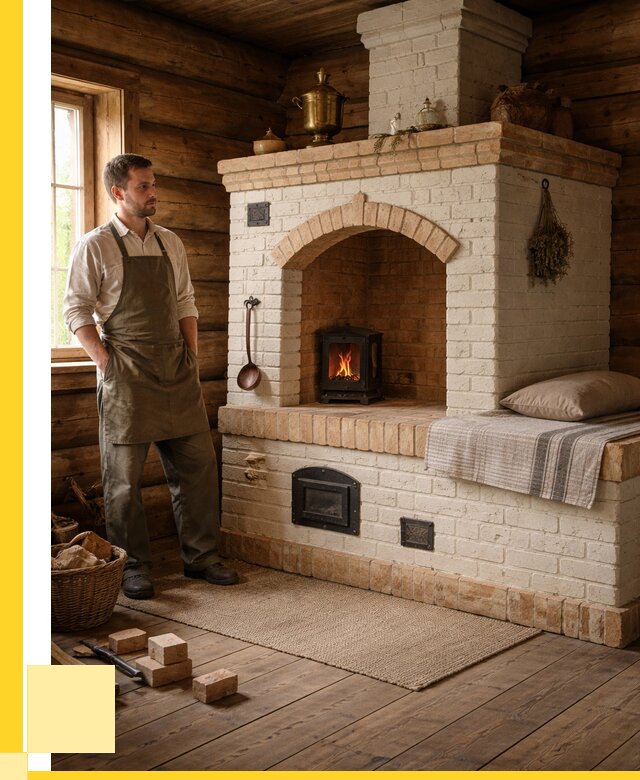 Русские печи с лежанкой под ключ в Сургуте от 153330 р. ЭриданСрг