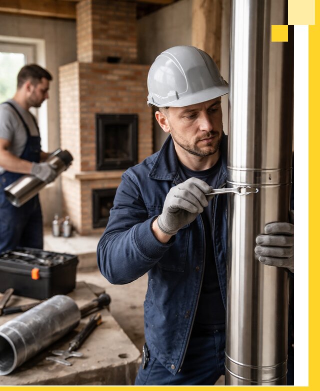 Профессиональный монтаж дымоходов для печей в Сургуте