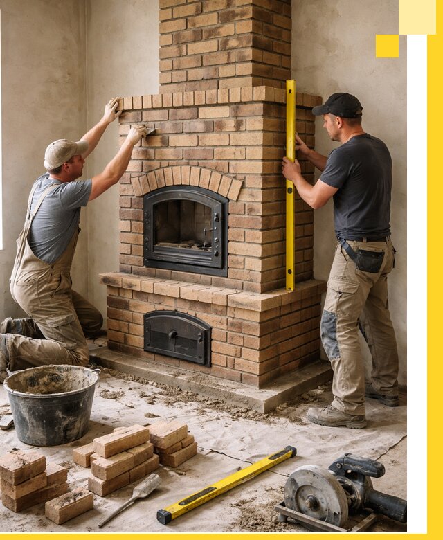 Продажа и установка печей и каминов для дома под ключ в Сургуте