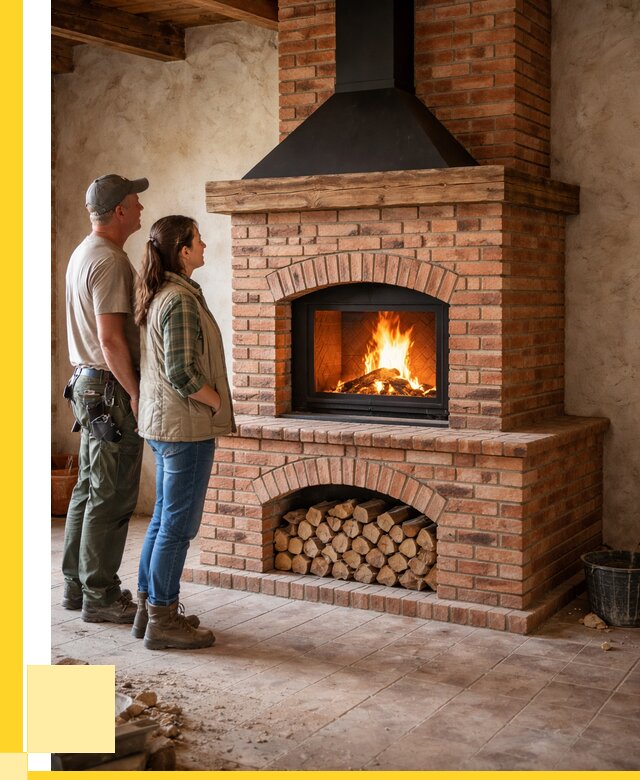 Печи камины из кирпича в Сургуте от 122664 р. | ЭриданСрг