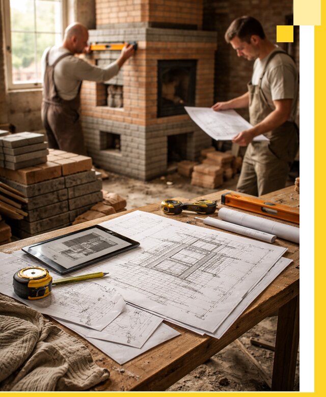 Проекты печей и каминов с индивидуальным дизайном в Сургуте