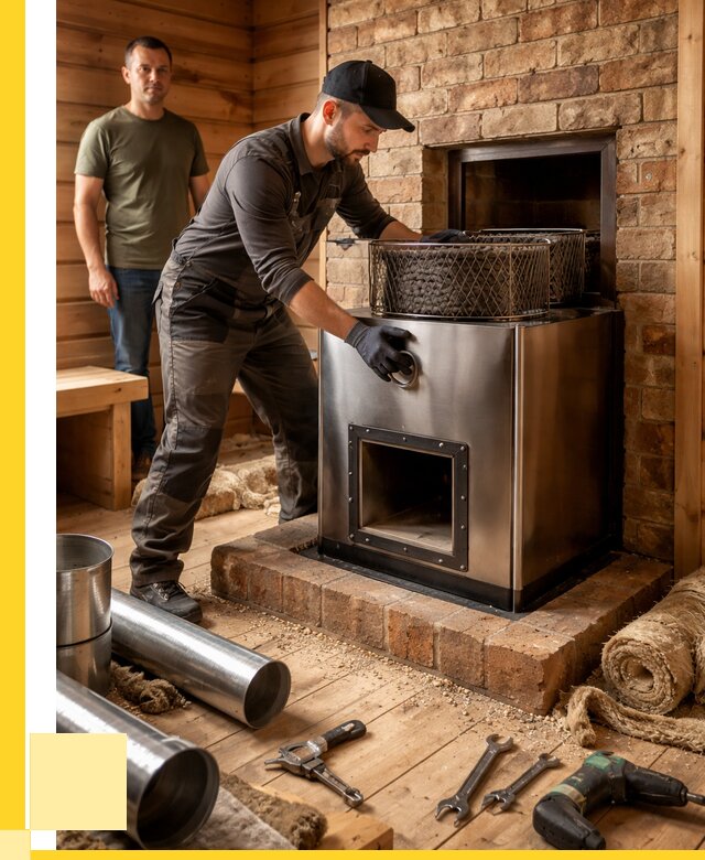 Монтаж банных печей под ключ в Сургуте от 18400 р., ЭриданСрг