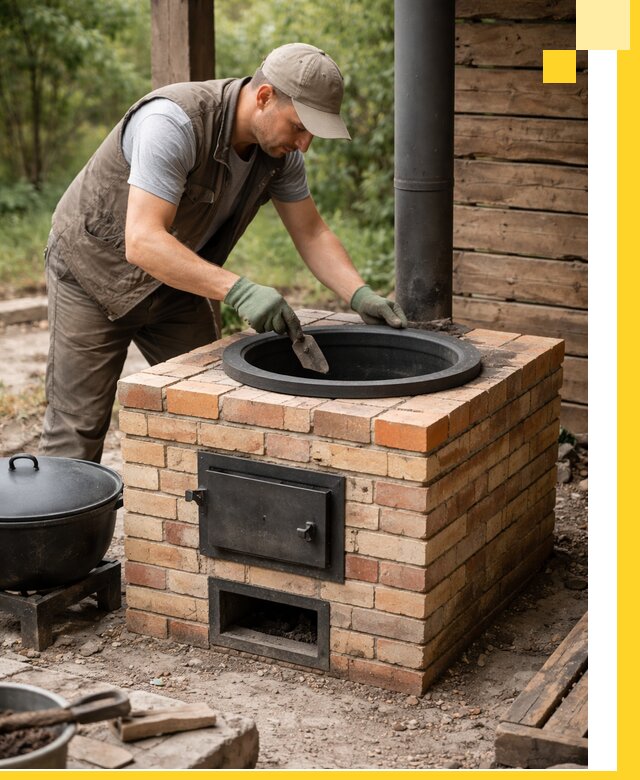 Изготовление и установка печей для казана в Сургуте под ключ