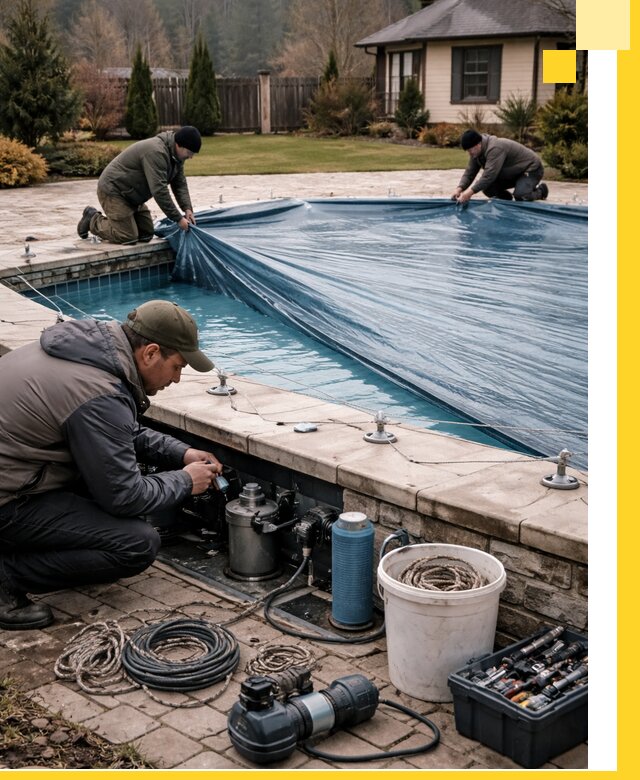 Консервация бассейнов в Сургуте: подготовка к длительному хранению