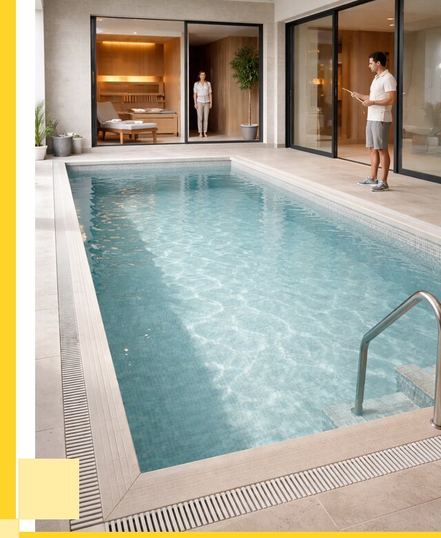 Отделка бассейна пленкой ПВХ в Сургуте от 3578 р. - ЭриданСрг