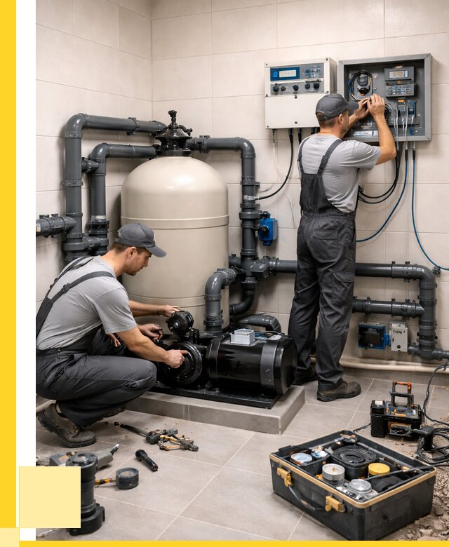 Монтаж оборудования для бассейнов в Сургуте от 40888 р. | ЭриданСрг