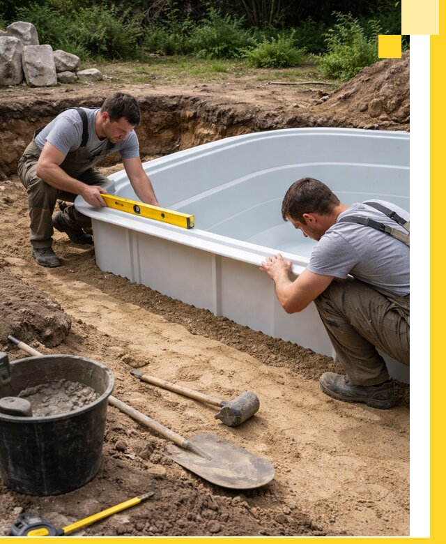 Производство и установка пластиковых бассейнов в Сургуте под ключ