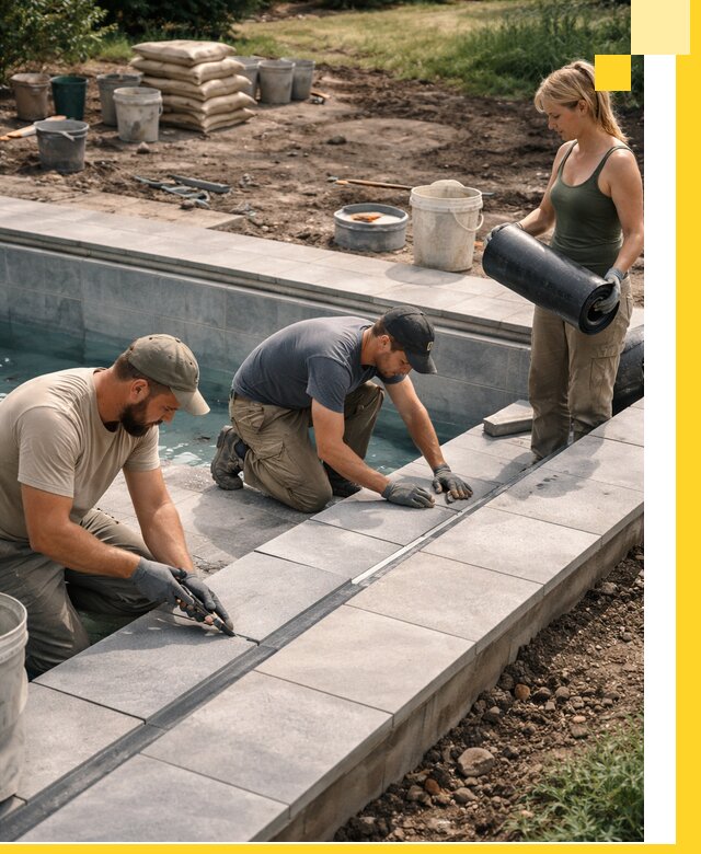 Строительство и монтаж уличных бассейнов под ключ в Сургуте