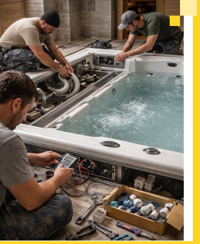 Гидромассажные бассейны под ключ в Сургуте, дизайн и монтаж