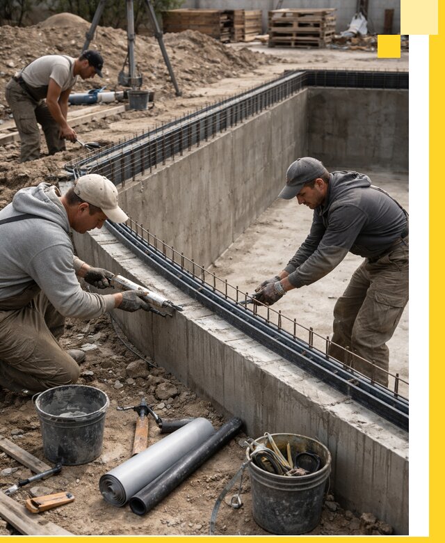 Качественный монтаж чаши бассейна в Сургуте под ключ с гарантией