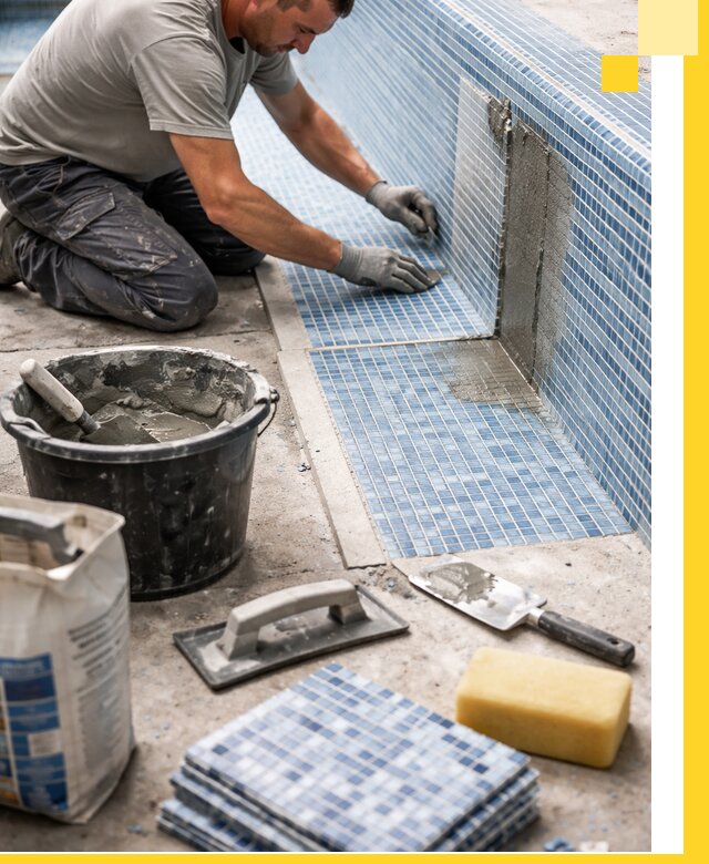 Укладка и ремонт мозаики для бассейнов под ключ в Сургуте