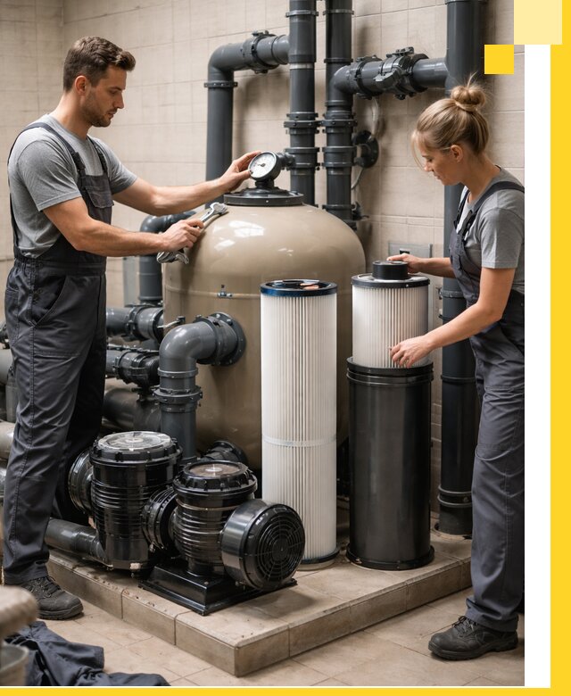 Фильтры и системы фильтрации для бассейнов в Сургуте