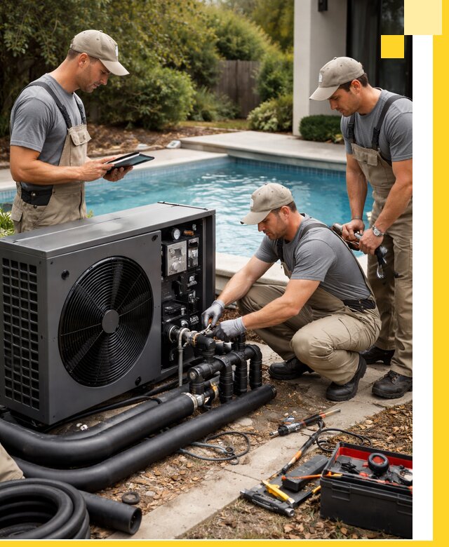 Проектирование и установка тепловых насосов для бассейнов в Сургуте