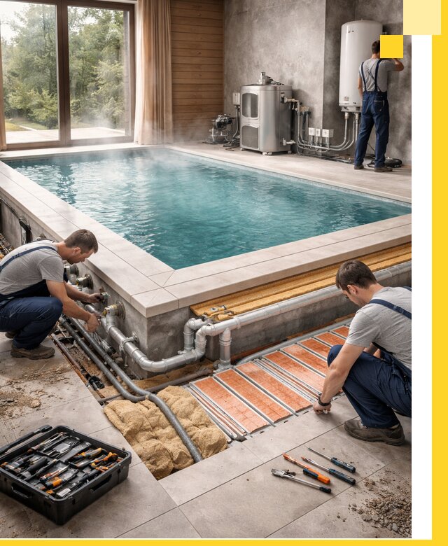 Проектирование и строительство тёплых бассейнов в Сургуте