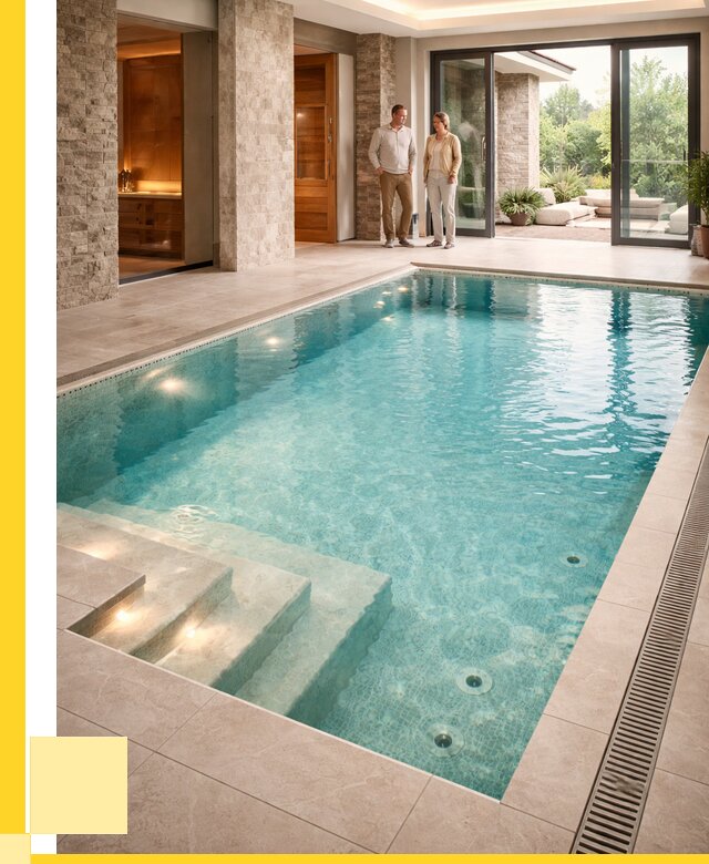 Бассейн во дворе в Сургуте: проект, отделка от 1226640 р. | ЭриданСрг