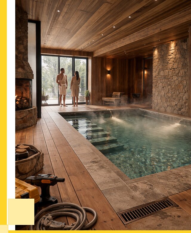 Проекты бань с бассейном под ключ в Сургуте от 76665 р., ЭриданСрг