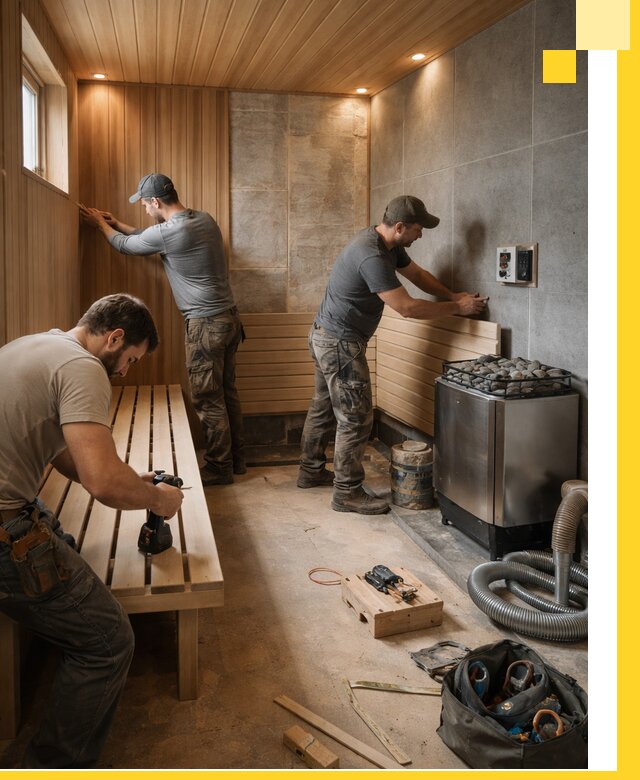 Сауны под ключ в Сургуте, проектирование, строительство, отделка