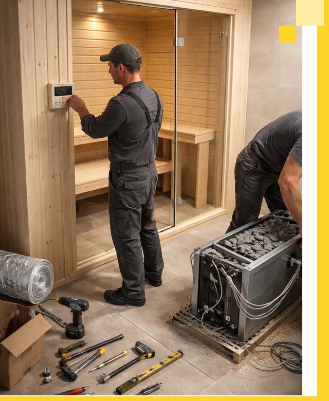 Поставка, установка и монтаж электрических саун в Сургуте