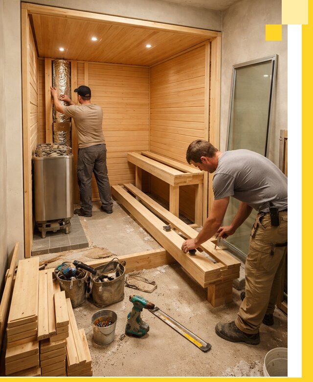 Проектирование и установка домашних саун под ключ в Сургуте