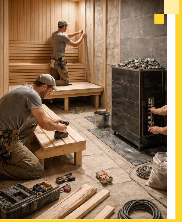 Дизайн и строительство интерьерных саун под ключ в Сургуте