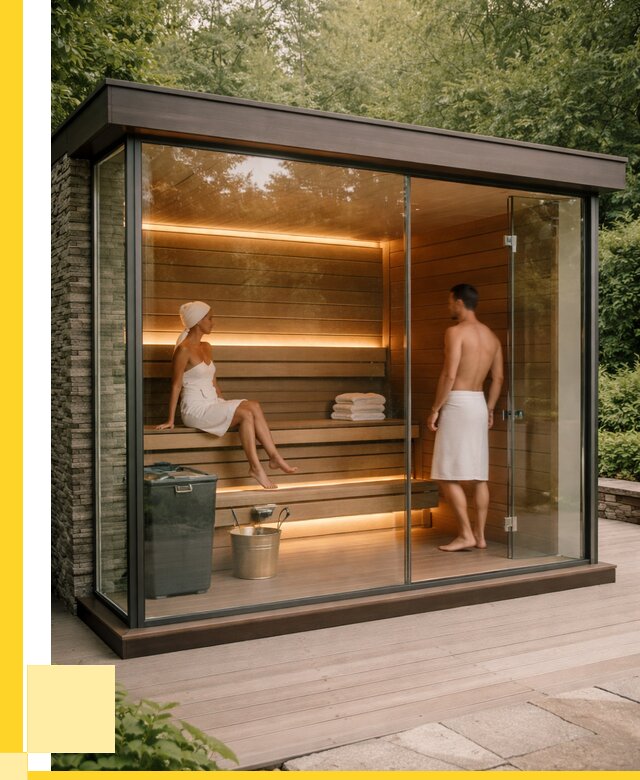 Сауна стеклянная и двери для сауны в Сургуте от 255550 р. | ЭриданСрг