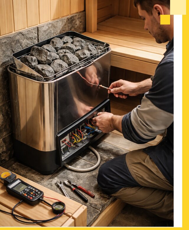 Продажа и установка электрокаменок для саун в Сургуте