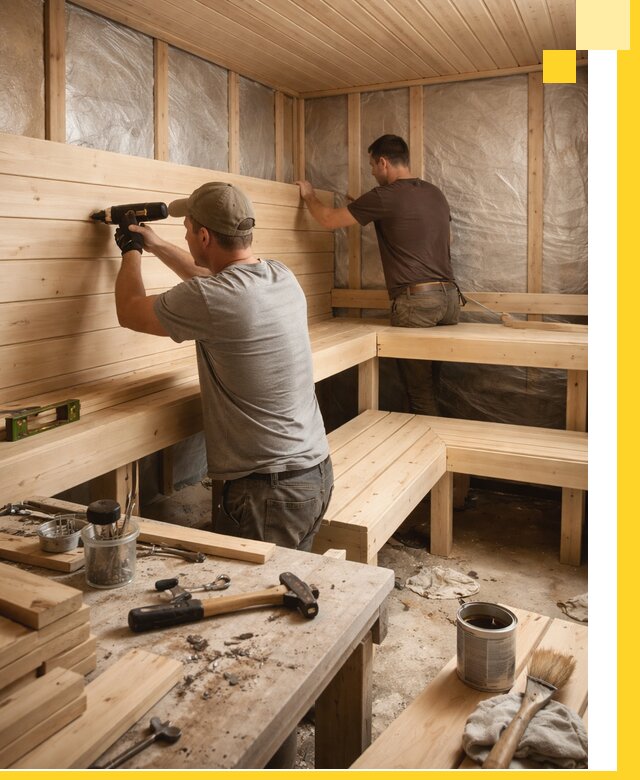 Профессиональная отделка бань и саун под ключ в Сургуте