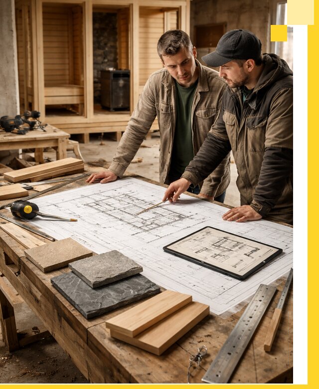 Проекты бань под ключ и планы строительства в Сургуте