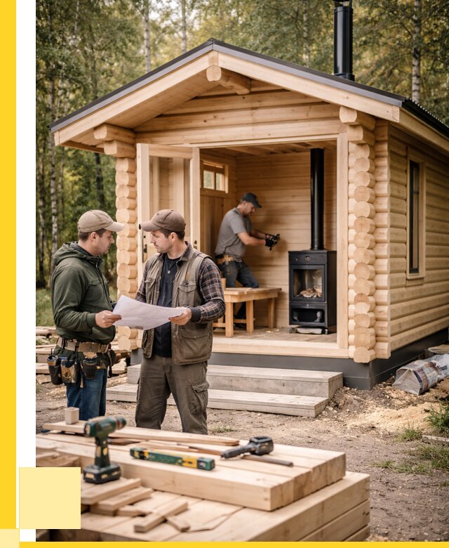 Монтаж бань под ключ в Сургуте — от 204440 р. | ЭриданСрг