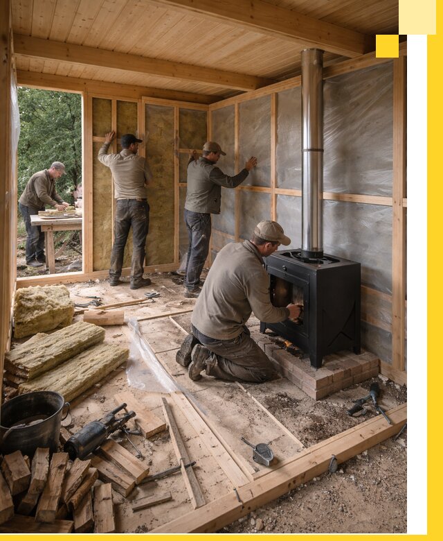 Профессиональный монтаж бань под ключ в Сургуте для дома