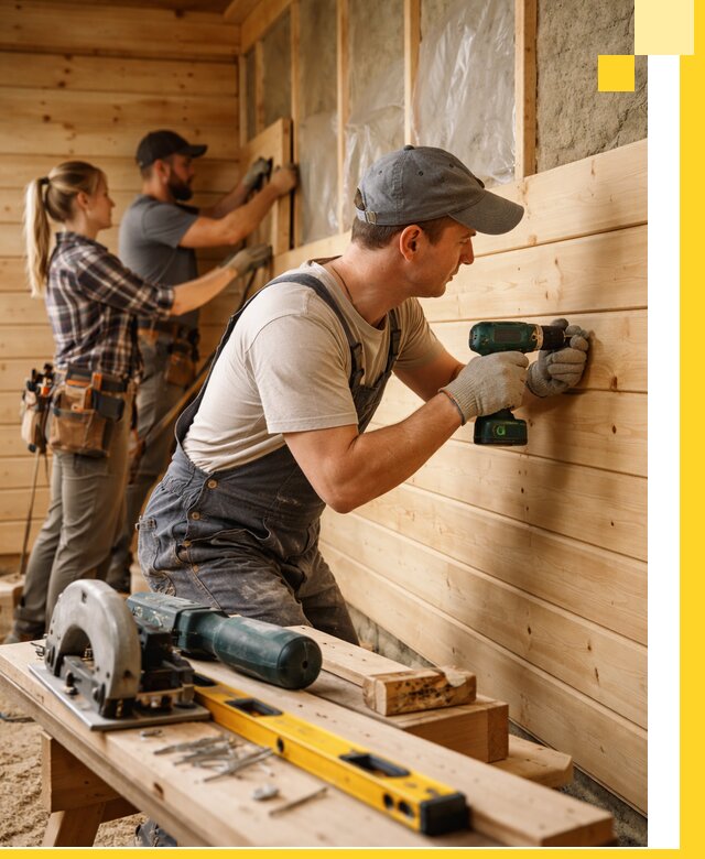 Обшивка бань под ключ в Сургуте: отделка стен и потолков