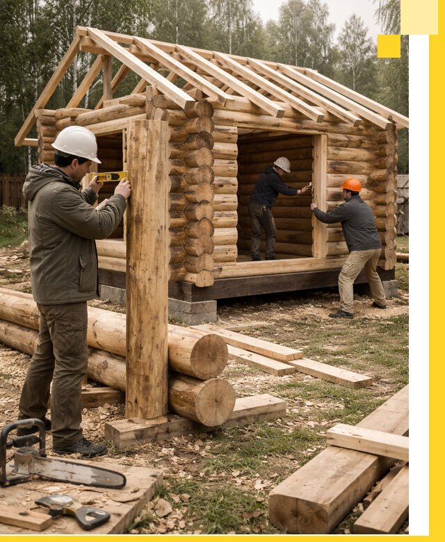 Строительство бань для дачи под ключ в Сургуте с доставкой и монтажом