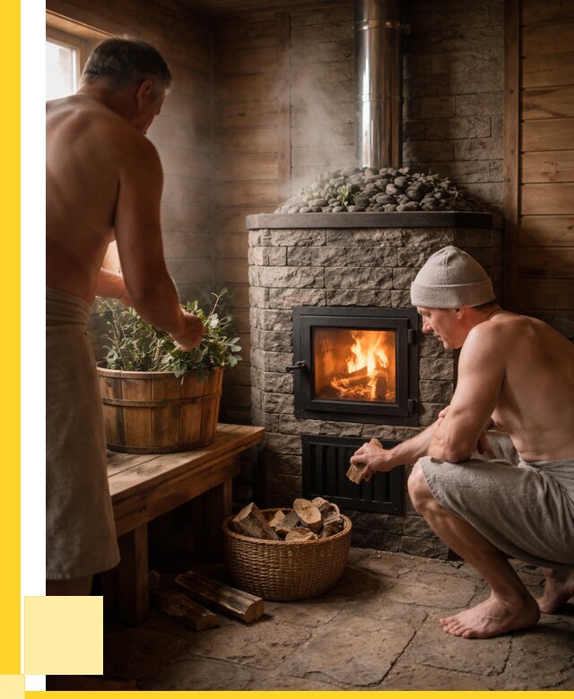 Банные печи под ключ в Сургуте от 45999 р. | ЭриданСрг кирпичная