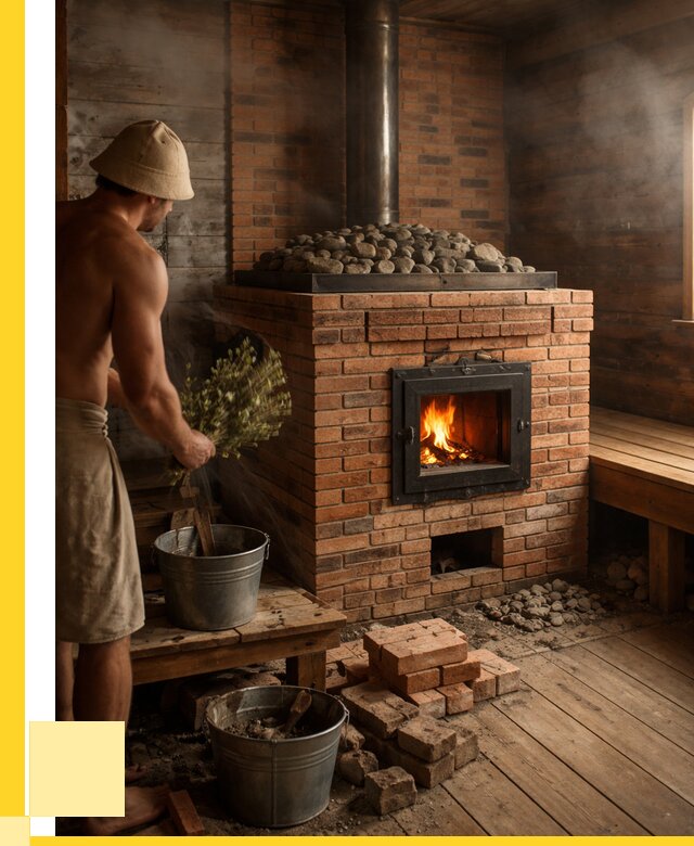 Кирпичные банные печи в Сургуте от 91998 р. | ЭриданСрг