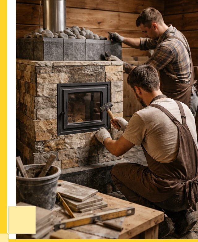 Облицовка банной печи в Сургуте от 15333 р. | ЭриданСрг