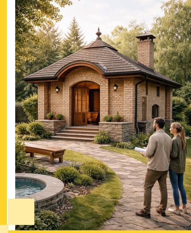 Проект кирпичной бани в Сургуте от 30666 р. | ЭриданСрг