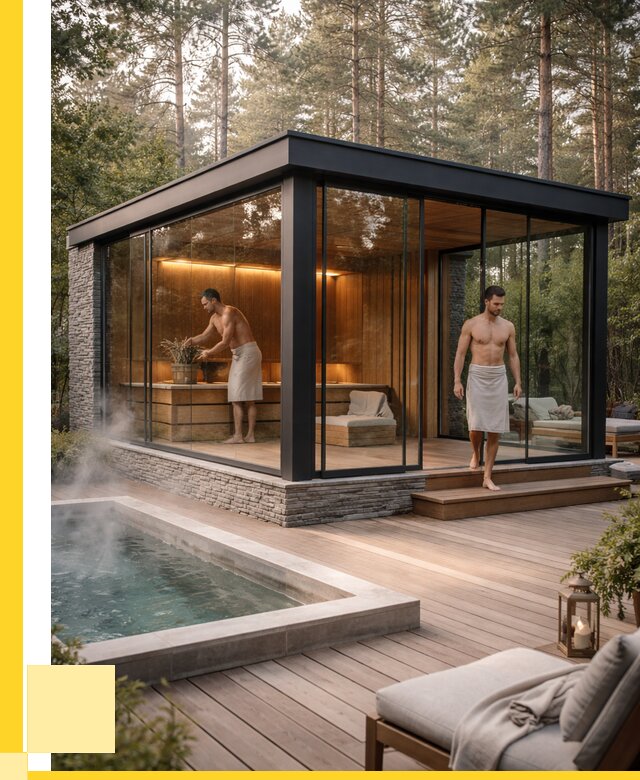 Стеклянные бани и двери в Сургуте от 459990 р. | ЭриданСрг