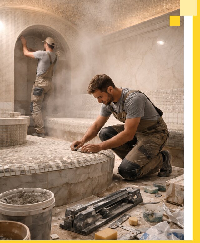 Профессиональный дизайн хамама и SPA под ключ в Сургуте