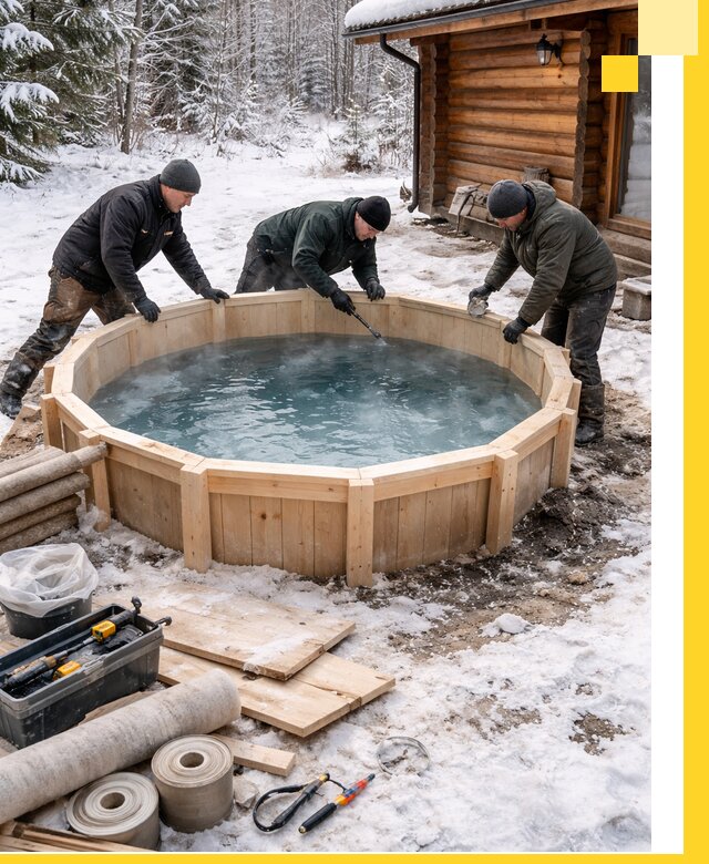 Изготовление и установка ледяных купелей под ключ в Сургуте