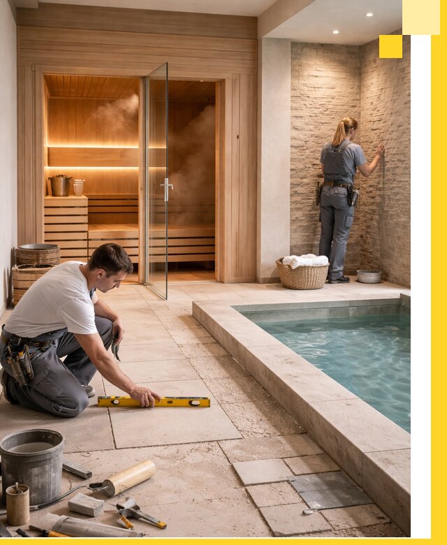 Комплексный дизайн и отделка интерьеров SPA под ключ в Сургуте